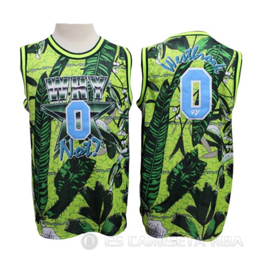 Camiseta Russell Westbrook #0 Jordan Why Not All Star Verde - Haga un click en la imagen para cerrar